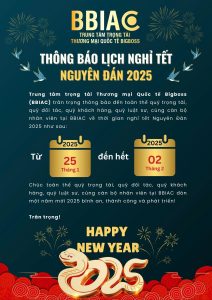 BBIAC lịch nghỉ Tết Nguyên Đán 2025