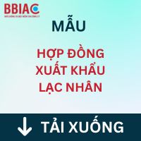 Mẫu Hợp đồng xuất khẩu lạc nhân