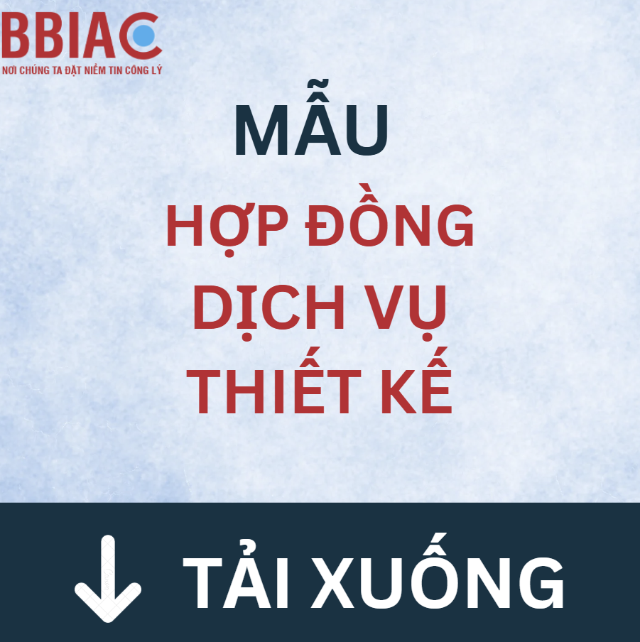 Mẫu hợp đồng dịch vụ thiết kế