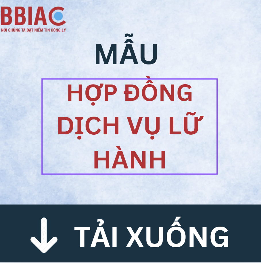 Mẫu Hợp đồng dịch vụ lữ hành