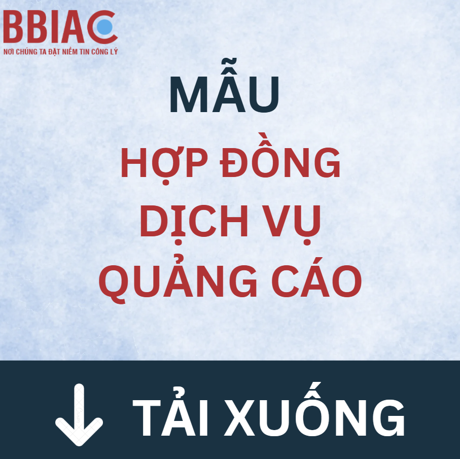 Mẫu Hợp đồng dịch vụ quảng cáo