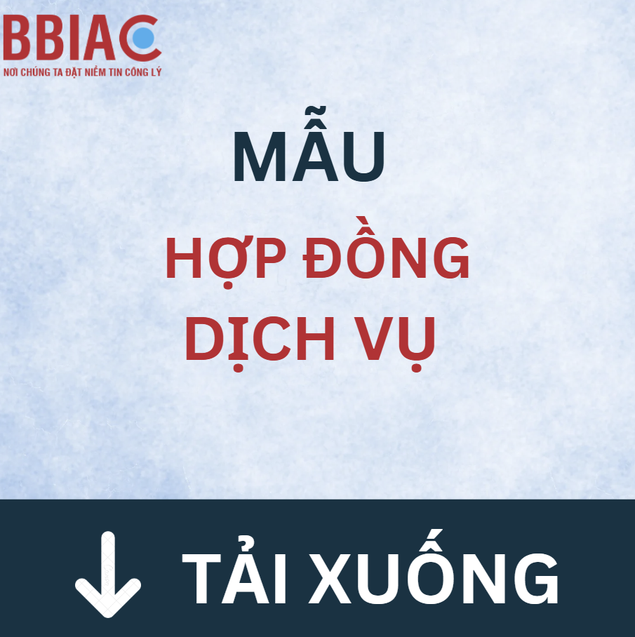 Mẫu hợp đồng dịch vụ