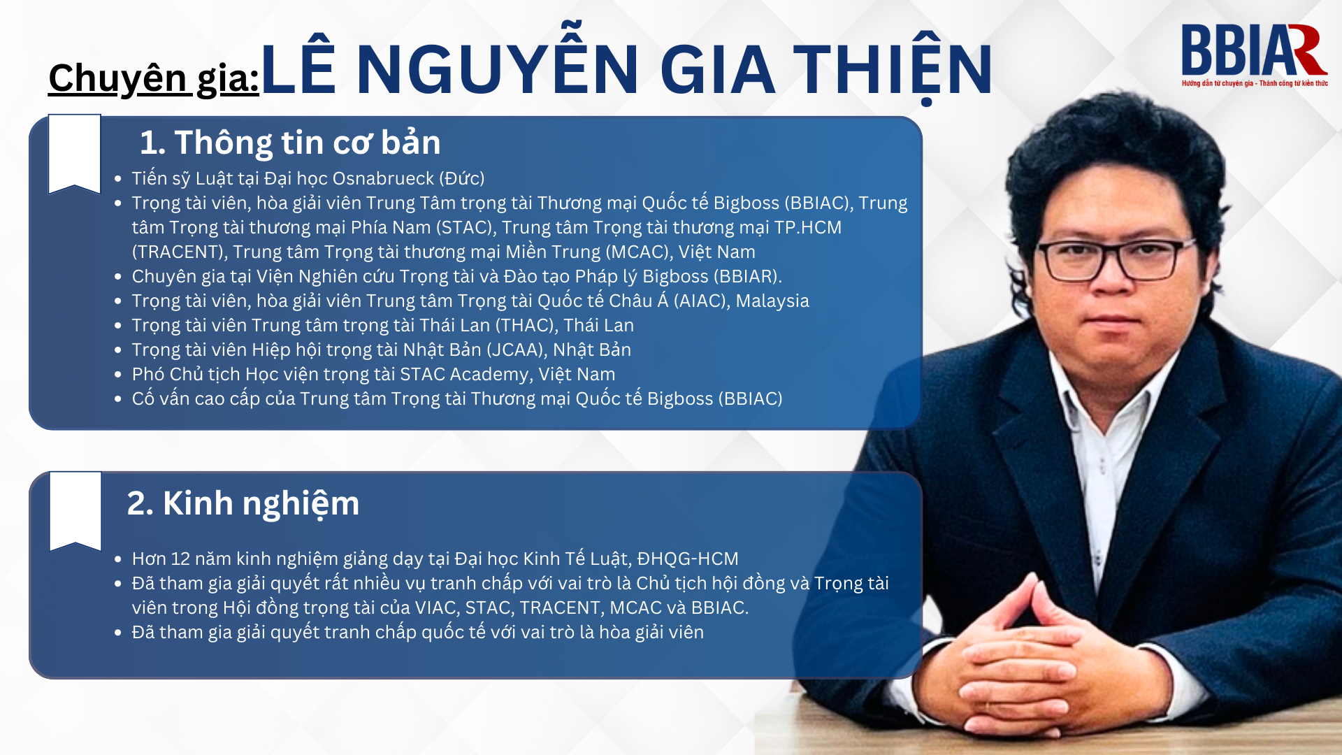 TS. Lê Nguyễn Gia Thiện – Chuyên gia BBIAR
