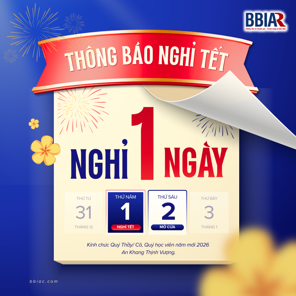 THÔNG BÁO - NGHỈ LỄ TẾT DƯƠNG LỊCH 2026 1 Thong bao nghi tet BBIAR 2026