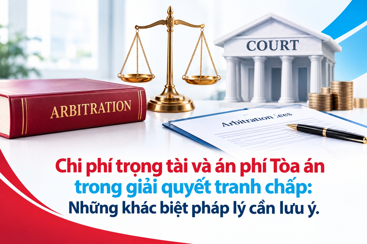 Phí trọng tài và án phí Tòa án trong giải quyết tranh chấp: Những khác biệt pháp lý cần lưu ý