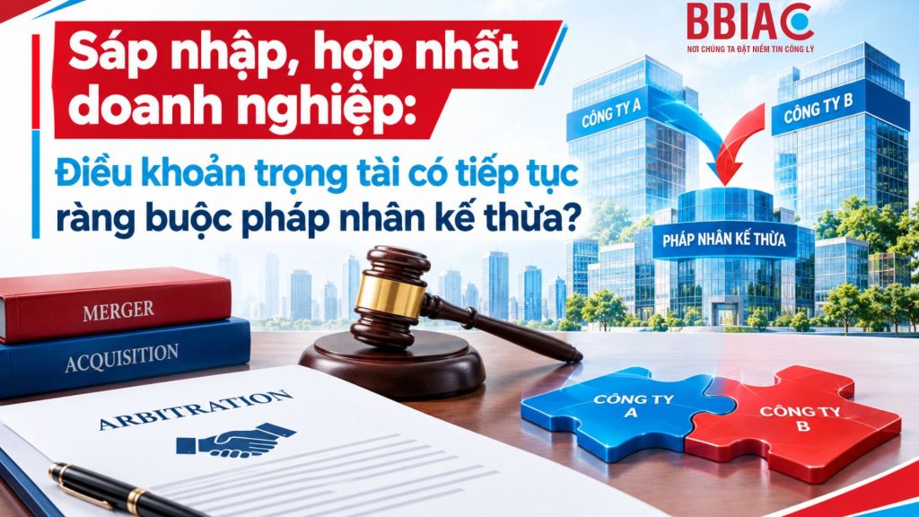 Sáp nhập hợp nhất doanh nghiệp: Điều khoản trọng tài có tiếp tục ràng buộc pháp nhân kế thừa?