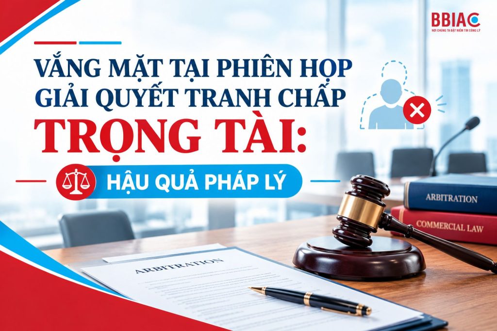 Vắng mặt tại phiên họp giải quyết tranh chấp trọng tài